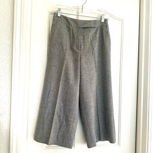 NWOT: Talbots Italian Fabric Tweed Palazzo Full Lined Cropped Wide Leg Pants